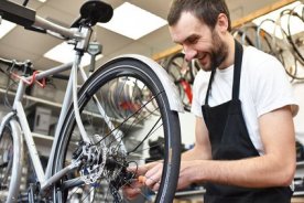 Kratzer entfernen am Fahrrad